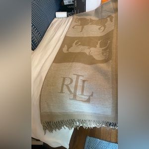 Ralph Lauren NWT Blanket Wrap tan